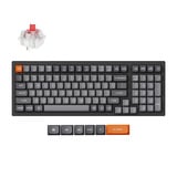 Keychron K4 Max-H1 RGB mechanisch toetsenbord Zwart, US lay-out (QWERTY), Keychron Super Red, 96%, RGB, Double-shot PBT Keycaps, Hot Swap, Bluetooth | USB-C | 2.4 GHz