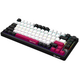 LORGAR KBP7075W RGB mechanisch gaming toetsenbord Zwart, US lay-out (QWERTY), LOGAR Toxic Purple, 75%, RGB, Hot-swappable, PBT Double-shot, Bluetooth | 2.4GHz | USB