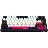 LORGAR KBP7075W, gaming toetsenbord Zwart, US lay-out, LOGAR Toxic Purple, 75%, RGB, Hot-swappable, PBT Double-shot, Bluetooth / 2.4GHz / USB