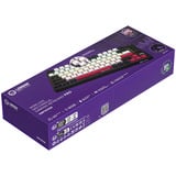 LORGAR KBP7075W, gaming toetsenbord Zwart, US lay-out, LOGAR Toxic Purple, 75%, RGB, Hot-swappable, PBT Double-shot, Bluetooth / 2.4GHz / USB
