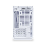 Lian Li A3-mATX White (Wood Edition) midi tower behuizing Wit/houtkleur | 2x USB-A | 1x USB-C