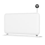 Mill Steel WiFi paneelverwarming PA1500WIFI4A met voet, 1500 Watt convector Wit, wifi 2,4 GHz (wifi 6), Bluetooth 5.2, Zigbee 3.0 + App