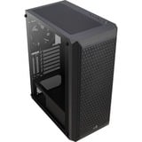 Aerocool Beam G-BK-v1 midi tower behuizing Zwart | 3x USB-A | Window