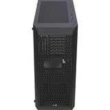 Aerocool Beam G-BK-v1 midi tower behuizing Zwart | 3x USB-A | Window