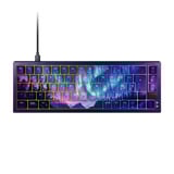 CHERRY XTRFY K5V2 & GP6 Northern Light Bundel, gaming toetsenbord Zwart, US lay-out, Cherry MX Northern Light, 65%, RGB, PBT-keycaps, Limited-edition