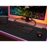 Corsair CORSAIR K100 AIR Draadloos Mechanisch Gamingtoetsenbord, gaming toetsenbord Zwart, US lay-out, Cherry MX-Technologie, RGB leds, SLIPSTREAM WIRELESS, Bluetooth