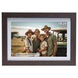 Denver PFF-1042DWMK2 Digitale fotolijst 10.1'' Houtkleur, 16 GB, USB-C, Wi-Fi