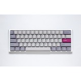 Ducky One 3 Mist Grey Mini, toetsenbord Lichtgrijs, US lay-out, Cherry MX Red, RGB led, Double-shot PBT, Hot-swappable, QUACK Mechanics, 60%