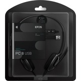 EPOS PC 8 USB headset Zwart