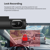 Imou T800 dashcam Zwart, 256 GB, 4K Ultra HD, Wifi