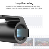 Imou T800 dashcam Zwart, 256 GB, 4K Ultra HD, Wifi