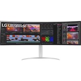 LG UltraWide 49WQ95C-W 49" Curved monitor Wit, 2x HDMI, 1x DisplayPort, 3x USB-A, 1x USB-C