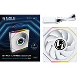Lian Li UNI FAN TL120 LCD Wireless Single Pack case fan Wit, 4-pin PWM + 1x 9-pin USB