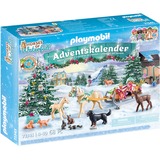 PLAYMOBIL Adventskalender Horses of Waterfall - Kerst sleerit Constructiespeelgoed 71345