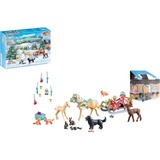 PLAYMOBIL Adventskalender Horses of Waterfall - Kerst sleerit Constructiespeelgoed 71345