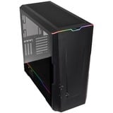 Phanteks Eclipse G500A midi tower behuizing Zwart | 2x USB-A | 1x USB-C | RGB | Tempered Glass