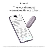 Plaud NotePin S dicteerapparaat Paars, 64 GB, Bluetooth 5.2 / BLE (Bluetooth Low Energy) / Wi-Fi