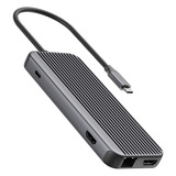 Sitecom 8 in 1 USB-C Power Delivery Multiport dockingstation Zwart