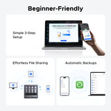 UGREEN NASync DXP4800 Plus Grijs, 1x 2,5GbE, 1x 10GbE, HDMI, USB-C