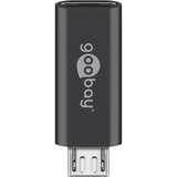 goobay USB-C naar Micro-USB Adapter Zwart
