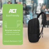 ACT Connectivity Suburb rugzak voor laptops tot 15,6" Zwart