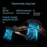 ASUS V16 FX3607VM-RP041WS 16"  laptop Zwart | Core 5 210H | RTX 5060 | 16 GB | 512 GB SSD