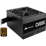 Corsair CV650 650W voeding Zwart, 2x PCIe