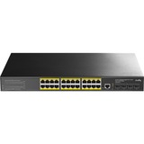 Cudy 24-Port Gigabit PoE+ L3 Managed Switch with 4 SFP+ Slots Zwart