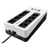 Eaton Power Quality 3S Gen2 FR (3S850F) ups Zwart/wit, 850 VA, 510 W, 4x FR, 4x FR alleen surge, USB‑laadpoorten