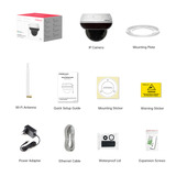 Foscam D8T, 4K/8MP vandalismebestendige WiFi PT buitencamera Zwart
