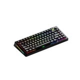 Glorious GMMK 3 PRO 75% Prebuilt Wireless Black RGB mechanisch gaming toetsenbord Zwart, US lay-out (QWERTY), Glorious Fox, 75%, RGB, GPBT-doubleshot keycaps, Knob, 2.4 GHz | Bluetooth | USB-C