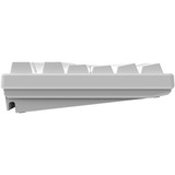 HelloGanss HS108T White RGB mechanisch toetsenbord Wit, US lay-out (QWERTY), Gateron Yellow, 100%, RGB leds, PBT Doubleshot keycaps, hot swap, 2,4 GHz / Bluetooth / USB-C