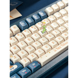 Iqunix ZX75 Sky Encounter Wireless Mechanical Keyboard, gaming toetsenbord Blauw/wit, US lay-out, Gateron Red, RGB leds, 75%, Hot-swappable, Double-shot PBT, 2.4GHz | Bluetooth 5.1 | USB-C