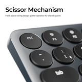 Keychron B3 Pro-K1 toetsenbord Grijs, US lay-out (QWERTY), Scissor switches, 75%, ABS keycaps, 2.4 GHz | Bluetooth | USB