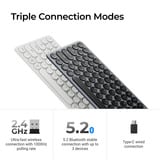Keychron B3 Pro-K1 toetsenbord Grijs, US lay-out (QWERTY), Scissor switches, 75%, ABS keycaps, 2.4 GHz | Bluetooth | USB