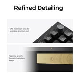 Keychron Q5 Ultra-M3 8K Wireless Custom Mechanical Keyboard, toetsenbord Wit, US lay-out, Keychron Silk POM Banana, 96%, RGB, Hot swap, 8K, 2.4 GHz / Bluetooth 5.2 / USB-C