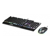 MSI VIGOR GK30 COMBO US RGB mechanisch gaming toetsenbord Zwart, US lay-out (QWERTY), 100%, 5000 dpi