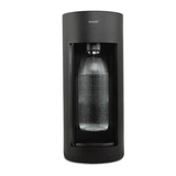Mysoda Glassy Black bruiswatertoestel Zwart, Excl. CO2-gascilinder - met glazen en PET fles