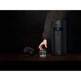 Mysoda Glassy Black bruiswatertoestel Zwart, Excl. CO2-gascilinder - met glazen en PET fles