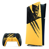 Sony PlayStation 5 Digitale Editie Console 825 GB - Marvel's Wolverine Battle Yellow Limited Edition bundel game console Geel/zwart