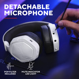 Trust GXT 493W Carus Draadloze headset over-ear gaming headset Wit, 2.4GHz, Bluetooth, Audio (3.5mm)