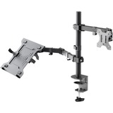 goobay Monitor Mount 13 tot 32 inch met Laptop Arm Flex, 10 tot 15.6 inch monitorarm Zwart