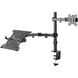 goobay Monitor Mount 13 tot 32 inch met Laptop Arm Flex, 10 tot 15.6 inch monitorarm Zwart