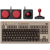 8BitDo Retro Mechanical ISO Keyboard - C64 Edition, gaming toetsenbord Beige/zwart, Britse lay-out, Kailh Box White V2