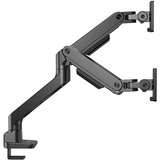 ACT Connectivity Monitorarm office premium, gasveer, 2 monitoren Zwart