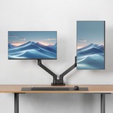ACT Connectivity Monitorarm office premium, gasveer, 2 monitoren Zwart