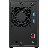 Asustor Drivestor 2 Gen2 (AS1202T) incl. 2x Red Plus 4 TB nas Zwart, LAN, USB