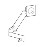 Ergotron LX Pro Monitorarm Uitbreidingsset Zwart