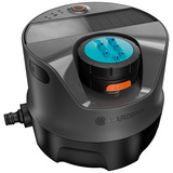 GARDENA Irrigatiesysteem AquaPrecise op zonne-energie voor gazon sprinklersysteem Grijs/turquoise, Sproeioppervlak 320 m²