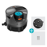GARDENA Irrigatiesysteem AquaPrecise op zonne-energie voor gazon sprinklersysteem Grijs/turquoise, Sproeioppervlak 320 m²